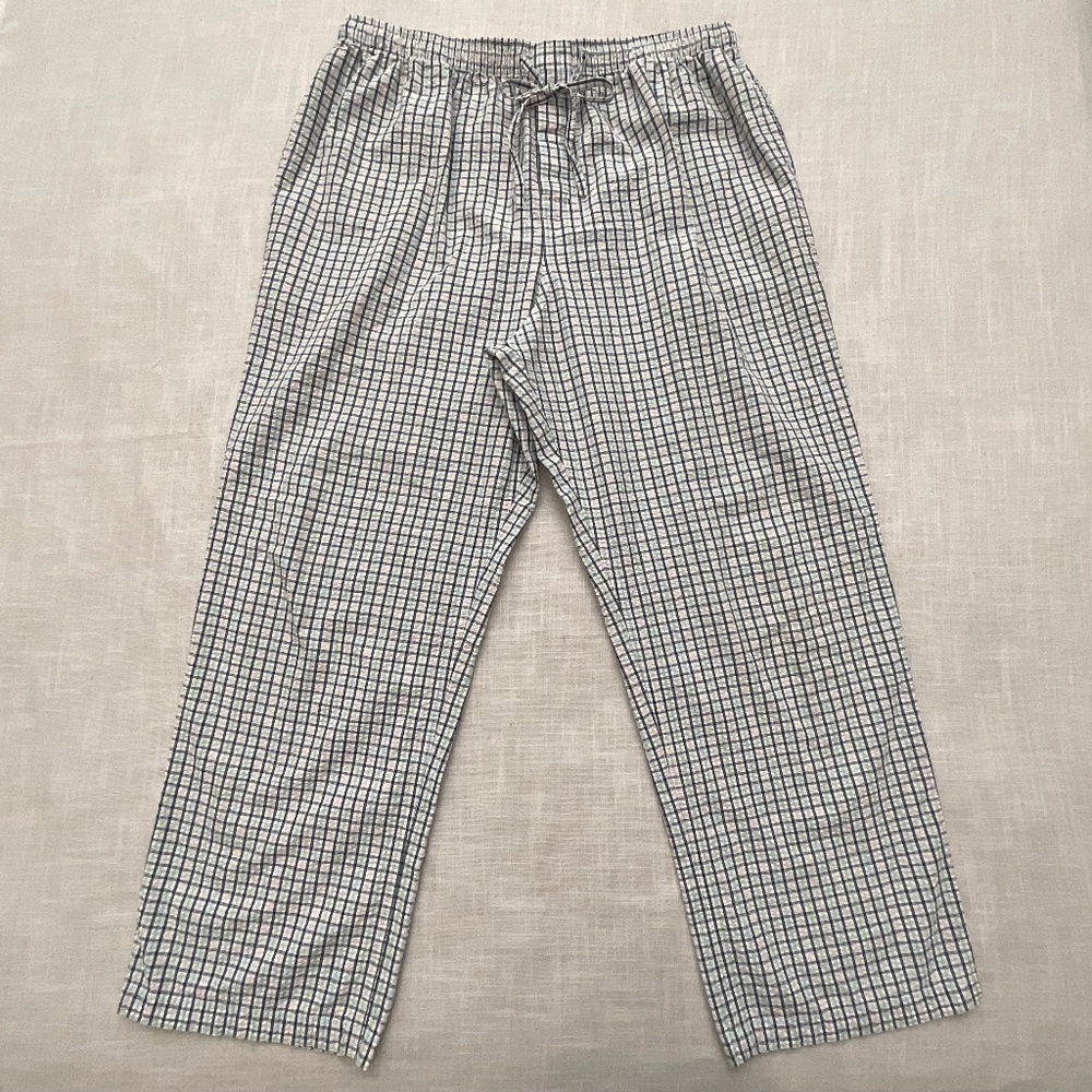 Brooks Brothers Cotton Plaid Lounge Pants Size XL NWOT